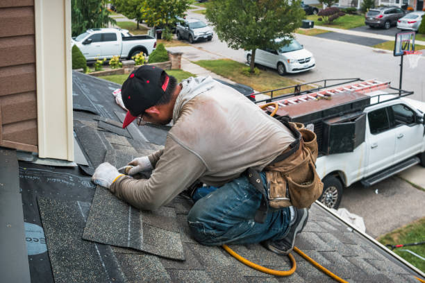 Professional Hail Damage Roof Repair technician working in Ojai, CA